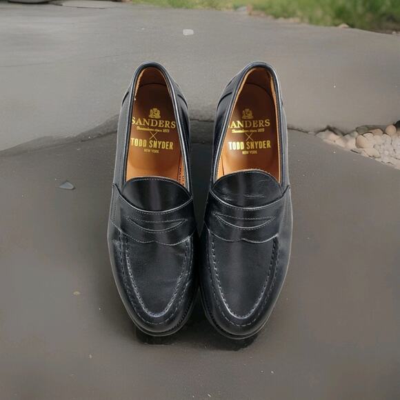 Todd Snyder Other - Todd Snyder x Sanders Clive Penny Loafer Mens size US 8.5 UK 7.5 Black England